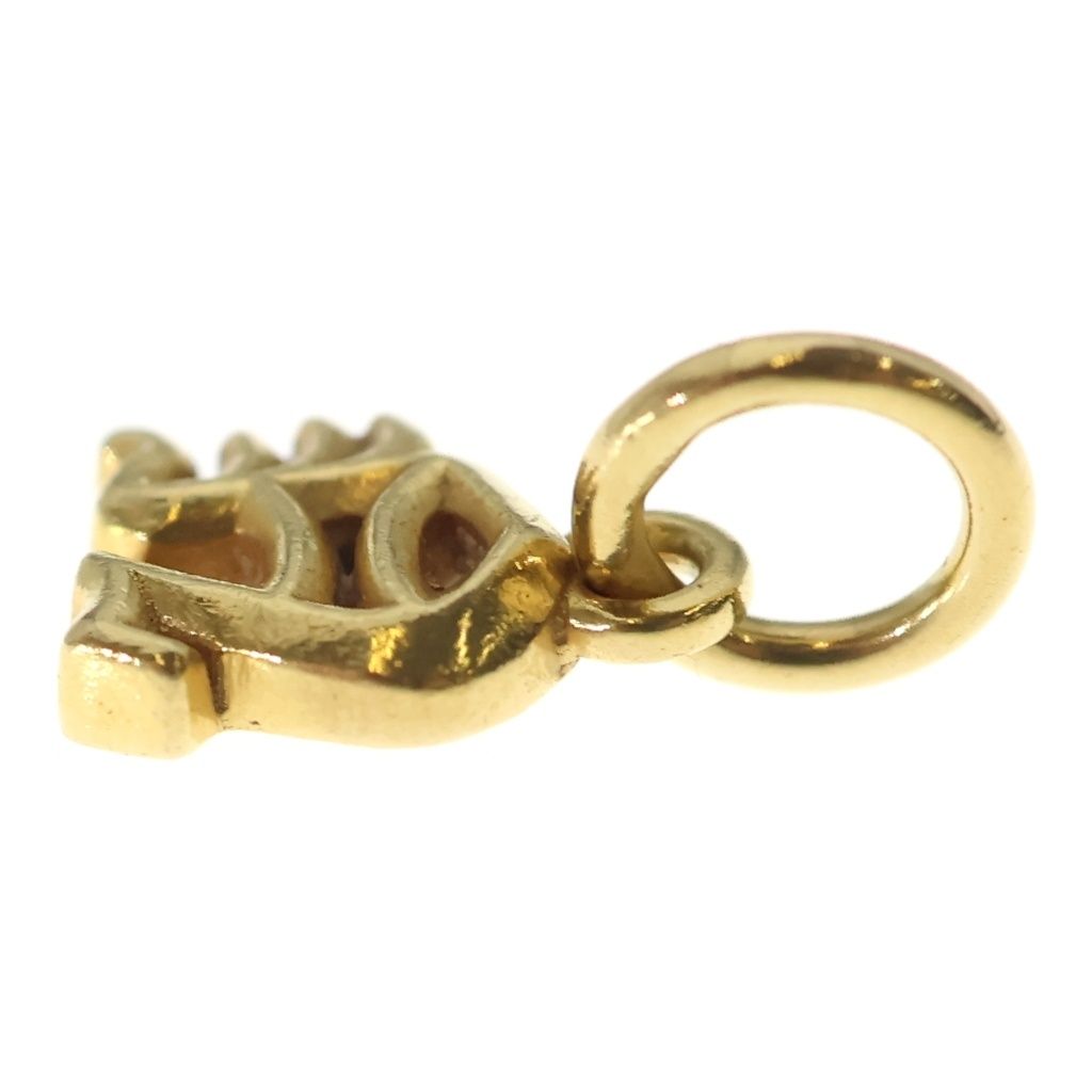 Chrome Hearts 22k Stack Alphabet Charm Initial Necklace Top Gold — view 3