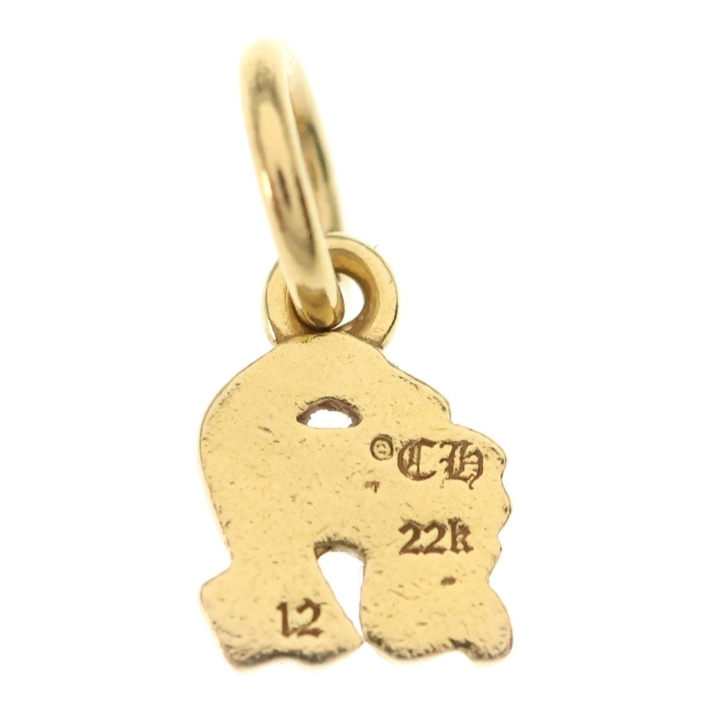 Chrome Hearts 22k Stack Alphabet Charm Initial Necklace Top Gold — view 2
