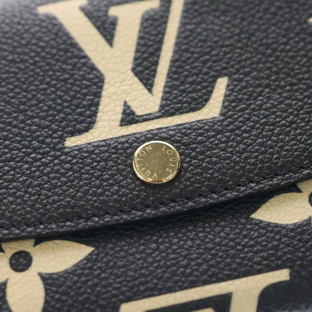 Louis Vuitton Portefeuille Empreinte Noir Cles Mubicolor Flap Wallet Black — view 5