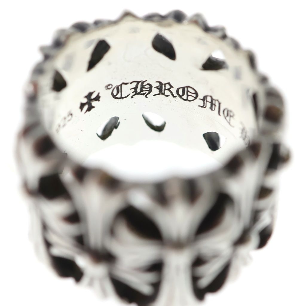 Chrome Hearts Cemetery Black Sling Silver Ring — view 5