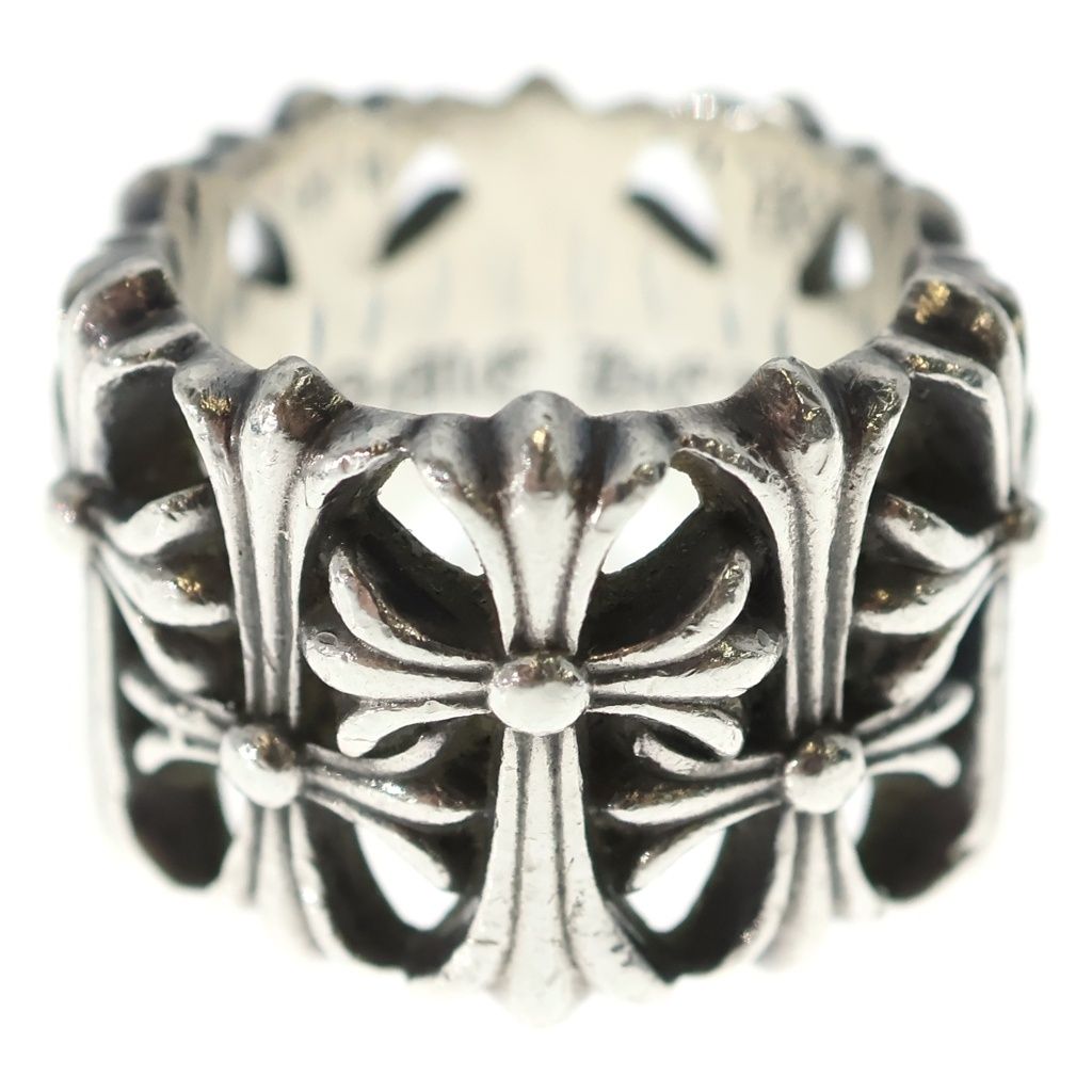 Chrome Hearts Cemetery Black Sling Silver Ring