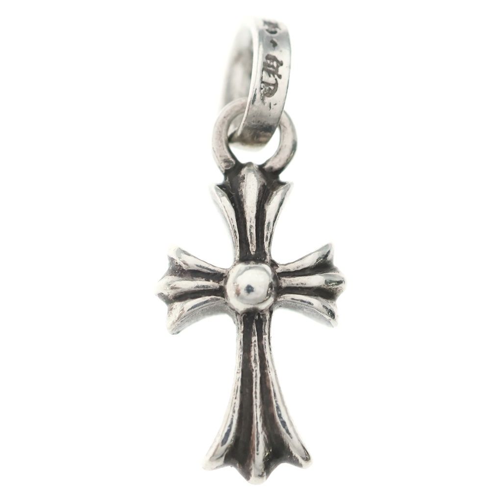 Chrome Hearts Crs Baby Fat Cross Pendant Top Silver