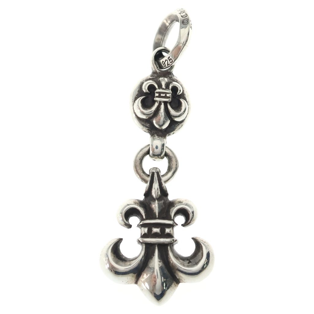 Chrome Hearts BS Fleur 1 Ball BS Charm Pendant Top Silver — view 2