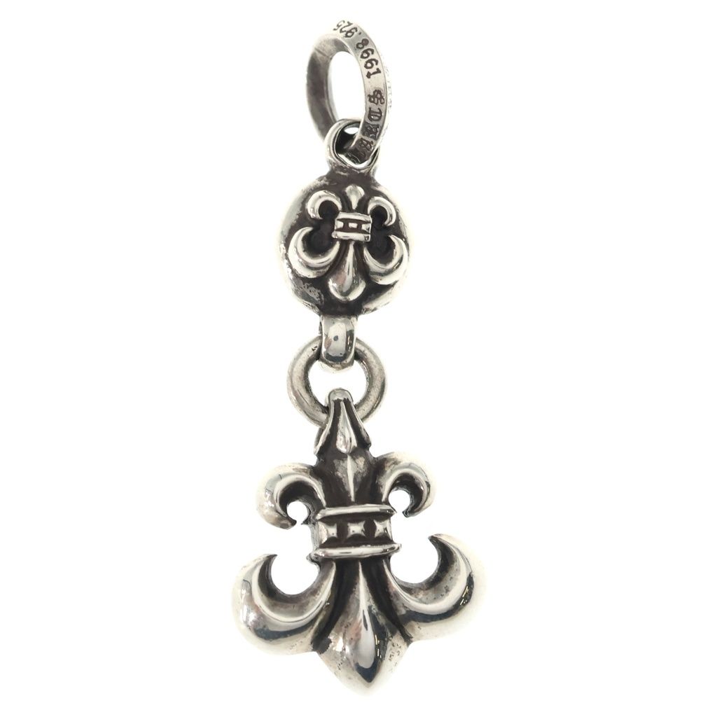 Chrome Hearts BS Fleur 1 Ball BS Charm Pendant Top Silver