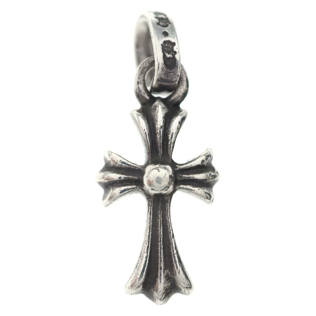Chrome Hearts Crs Baby Fat Cross Pendant Top Silver