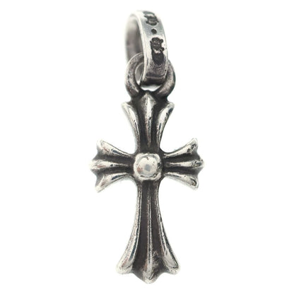 Chrome Hearts Crs Baby Fat Cross Pendant Top Silver