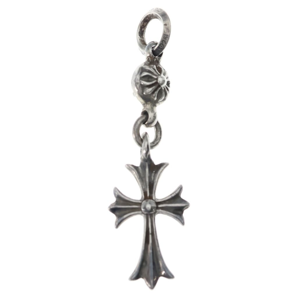 Chrome Hearts Tny CH Crs 1 Ball Tiny CH Cross Charm Pendant Top Silver — view 2