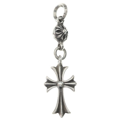 Chrome Hearts Tny CH Crs 1 Ball Tiny CH Cross Charm Pendant Top Silver