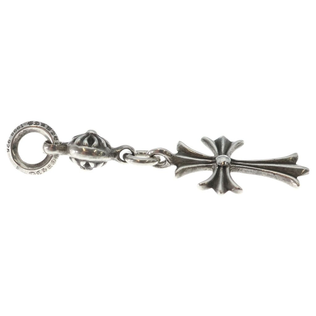 Chrome Hearts Tny CH Crs 1 Ball Tiny CH Cross Charm Pendant Top Silver — view 4