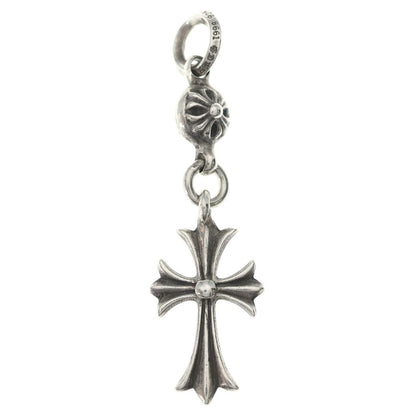 Chrome Hearts Tny CH Crs 1 Ball Tiny CH Cross Charm Pendant Top Silver — view 2