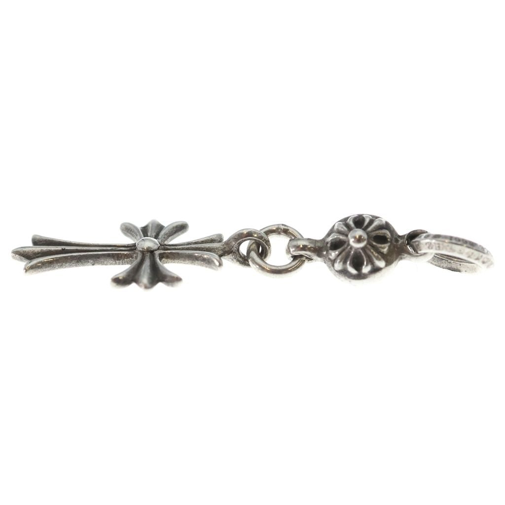 Chrome Hearts Tny CH Crs 1 Ball Tiny CH Cross Charm Pendant Top Silver — view 3
