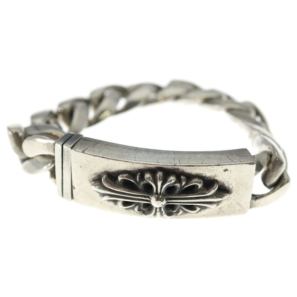 Chrome Hearts ID Floral Crs ID Classic Link Bracelet ? Silver