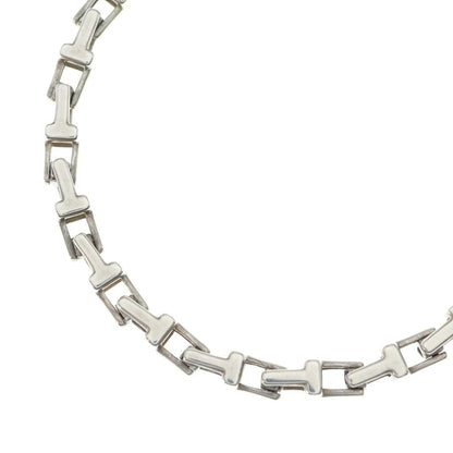 Tiffany & Co T Narrow Chain Necklace Silver