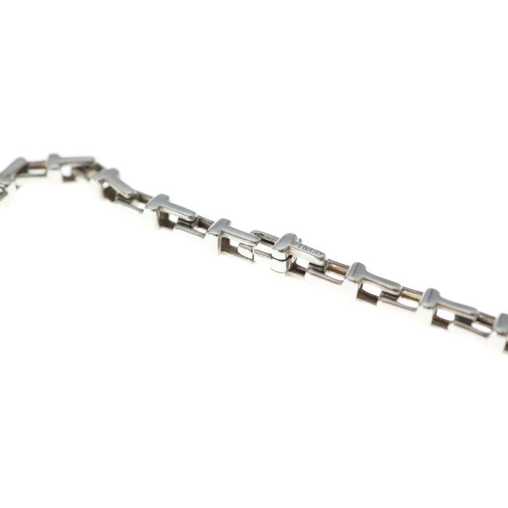 Tiffany & Co T Narrow Chain Necklace Silver — view 3
