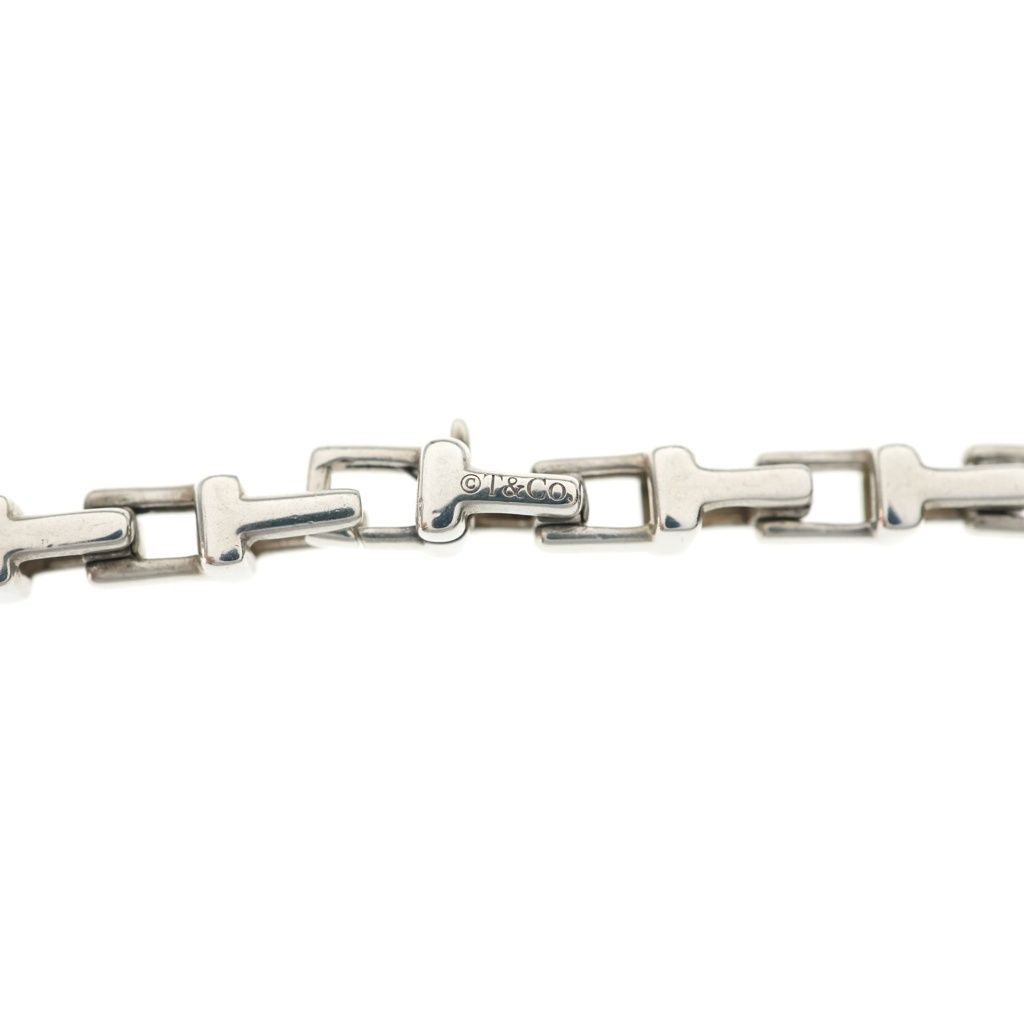Tiffany & Co T Narrow Chain Necklace Silver — view 5