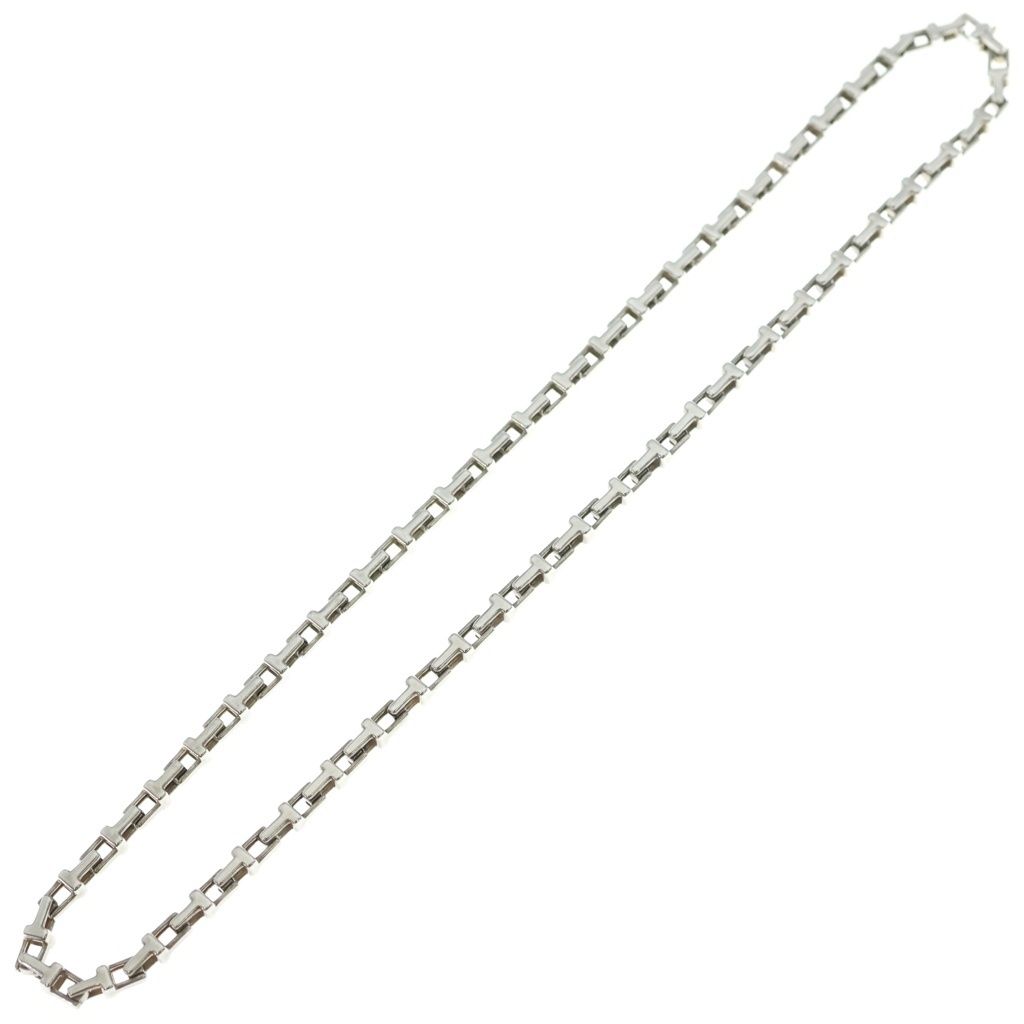 Tiffany & Co T Narrow Chain Necklace Silver — view 2