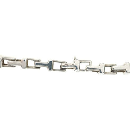 Tiffany & Co T Narrow Chain Necklace Silver — view 6