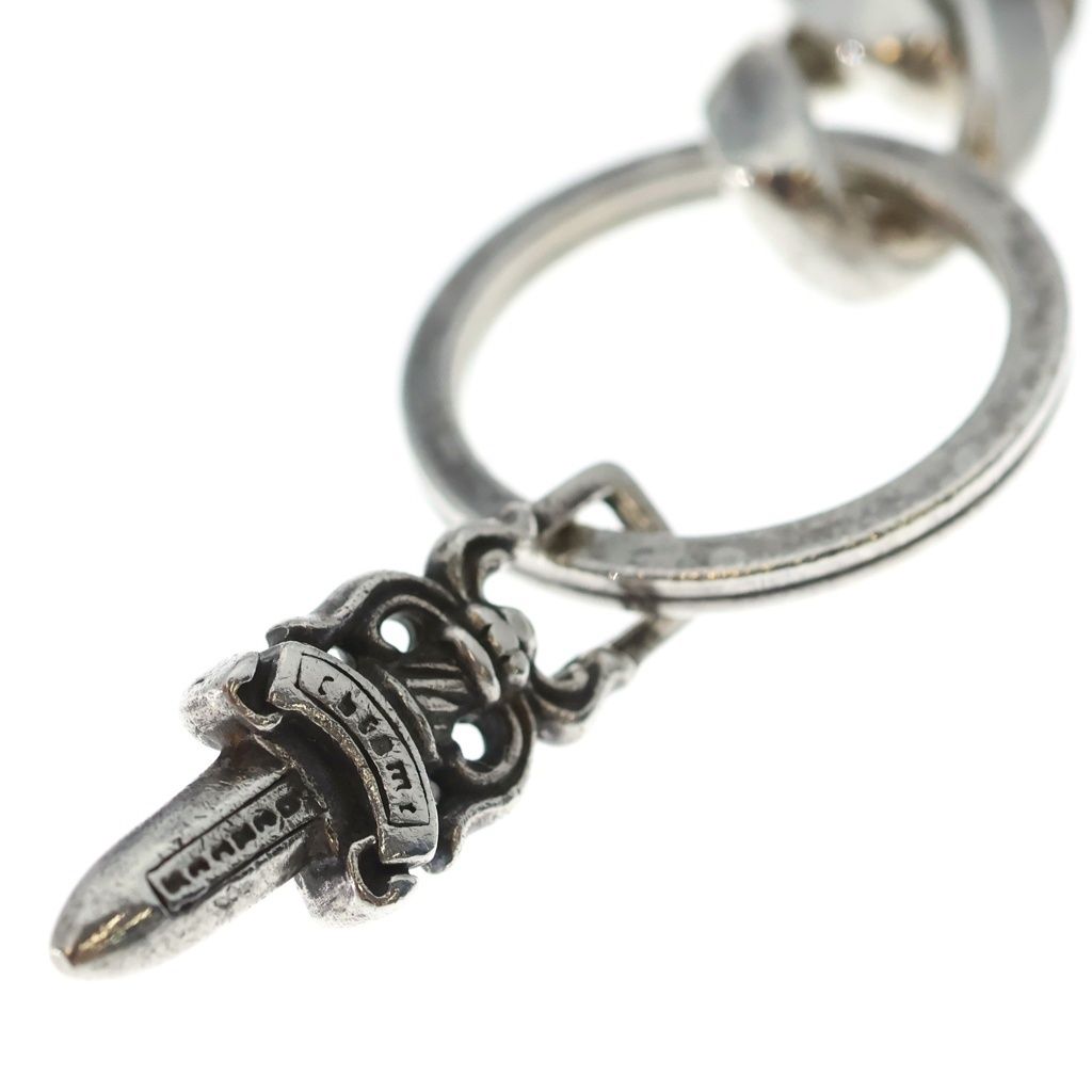 Chrome Hearts Clp Chn Classic-s Short Classic Link Key Chain Silver Key Holder — view 5
