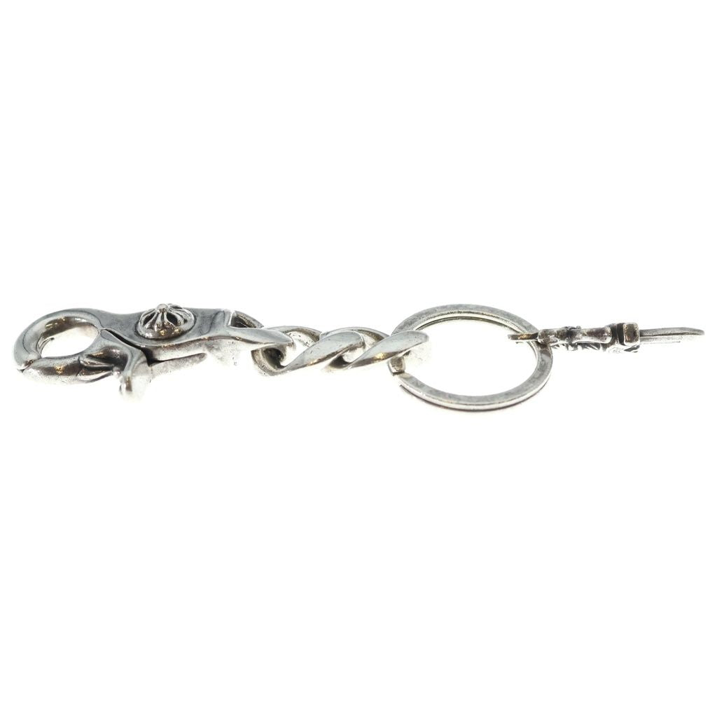 Chrome Hearts Clp Chn Classic-s Short Classic Link Key Chain Silver Key Holder — view 4