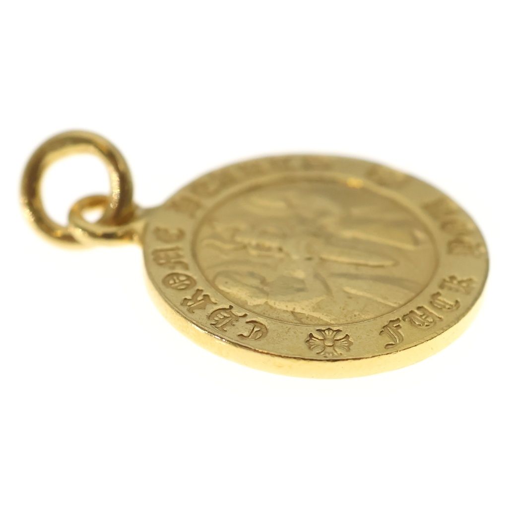 Chrome Hearts 22k Chrm Angl Mdl Angel Medal Pendant Top Gold — view 4