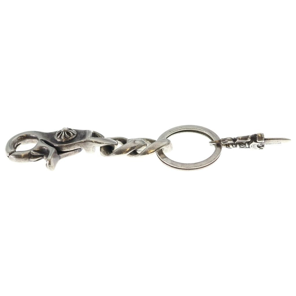 Chrome Hearts Clp Chn Classic-s Short Classic Link Key Chain Silver Key Holder — view 4