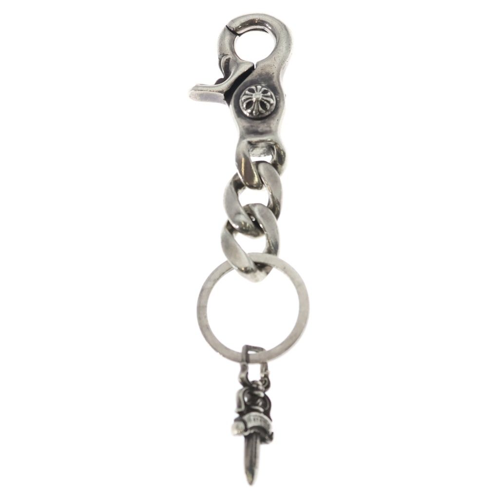 Chrome Hearts Clp Chn Classic-s Short Classic Link Key Chain Silver Key Holder
