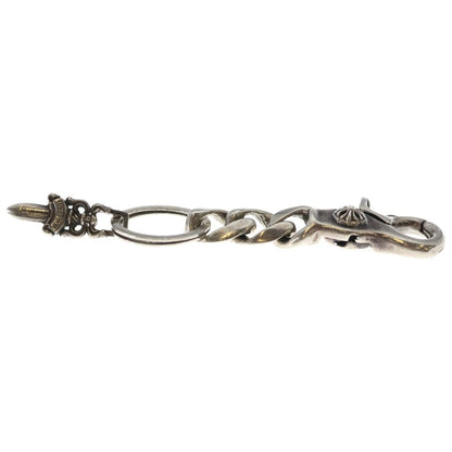 Chrome Hearts Clp Chn Classic-s Short Classic Link Key Chain Silver Key Holder — view 3