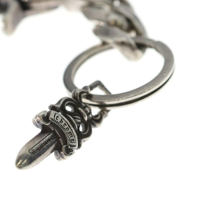 Chrome Hearts Clp Chn Classic-s Short Classic Link Key Chain Silver Key Holder — view 5