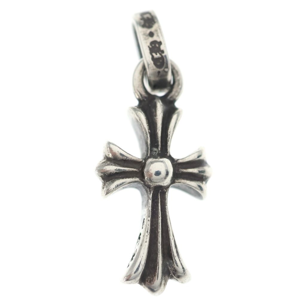 Chrome Hearts Crs Baby Fat Cross Pendant Top Silver