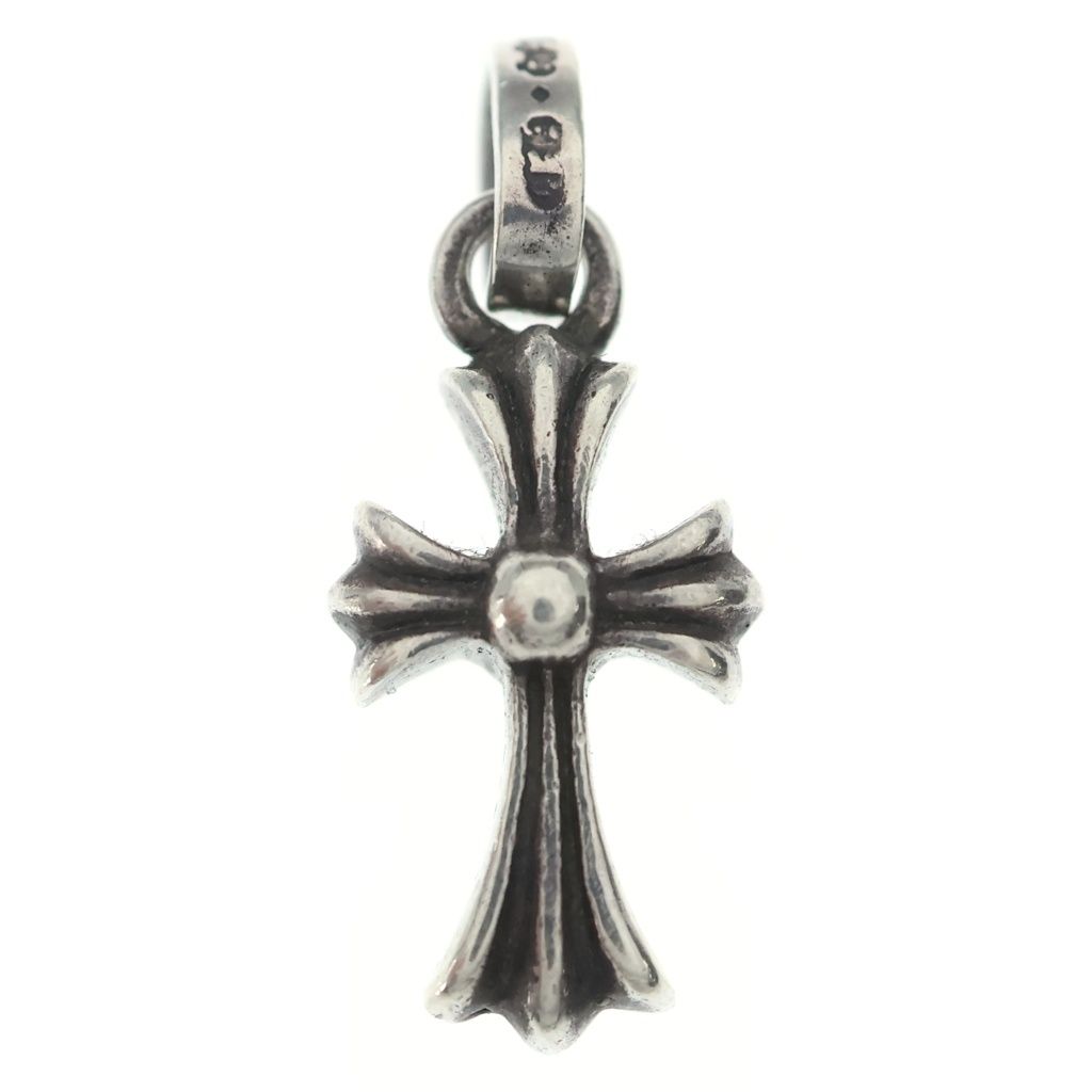 Chrome Hearts Crs Baby Fat Cross Pendant Top Silver
