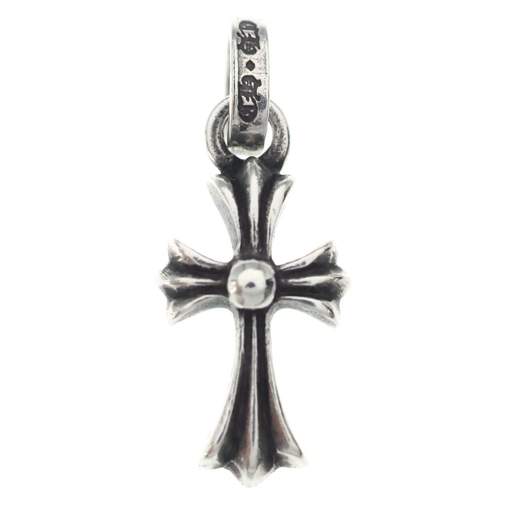 Chrome Hearts Crs Baby Fat Cross Pendant Top Silver — view 2