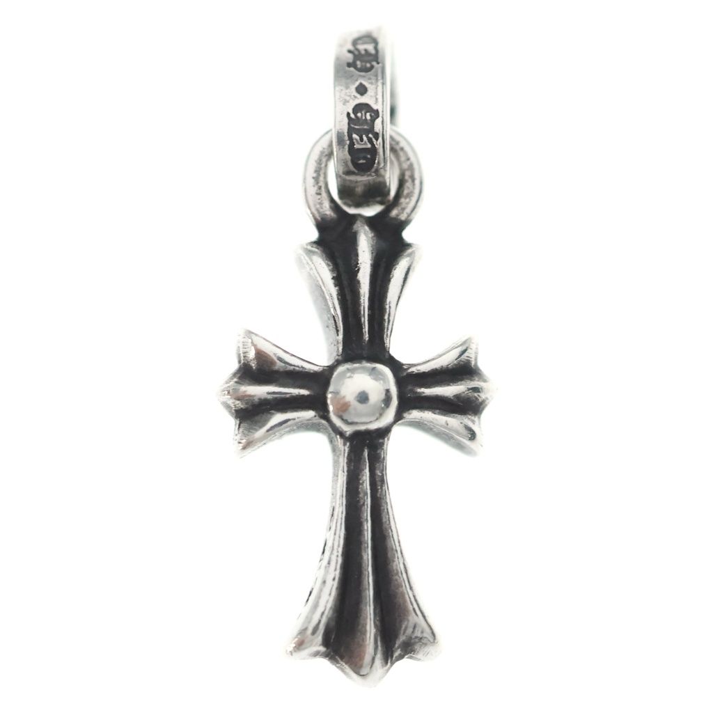 Chrome Hearts Crs Baby Fat Cross Pendant Top Silver