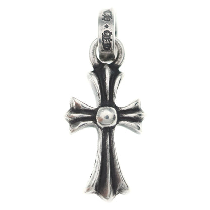 Chrome Hearts Crs Baby Fat Cross Pendant Top Silver