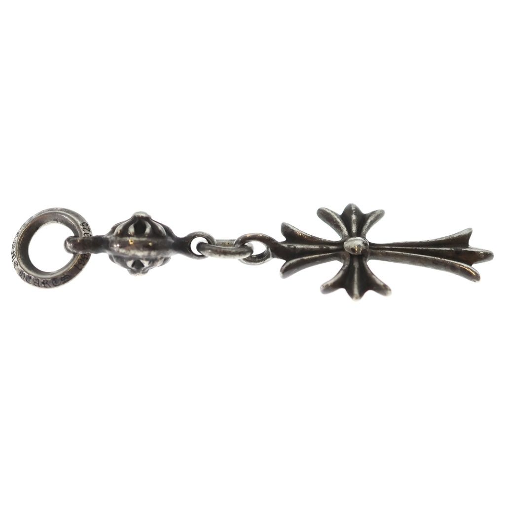 Chrome Hearts Tny CH Crs 1 Ball Tiny CH Cross Charm Pendant Top Silver — view 4