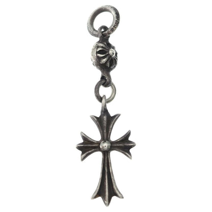 Chrome Hearts Tny CH Crs 1 Ball Tiny CH Cross Charm Pendant Top Silver