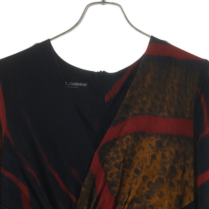 Dolce & Gabbana One Peace All Over Pattern Dress Multi — view 3