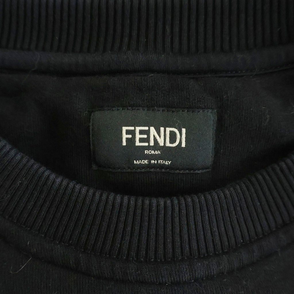 Fendi Sweatshirt Crew Neck Black — view 7