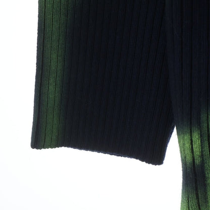 Balenciaga Flame Oversize Neck Sweater Green Navy — view 5