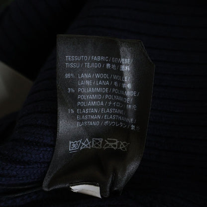 Balenciaga Flame Oversize Neck Sweater Green Navy — view 7