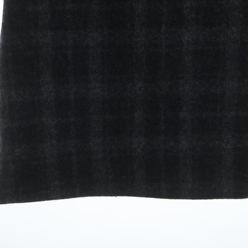 Chrome Hearts Cross Ball Button Wool Check Pattern Flong Pants Gray — view 5