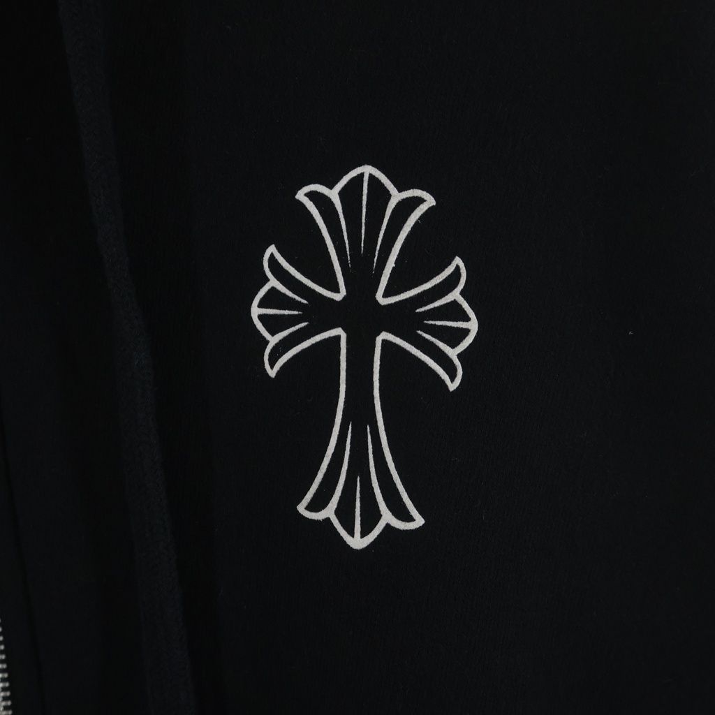 Chrome Hearts Sweatshirt HD Zip CH Cross Back Cemetery Print Zip Up Hoodie — view 5
