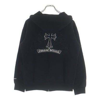 Chrome Hearts Sweatshirt HD Zip CH Cross Back Cemetery Print Zip Up Hoodie