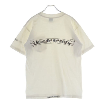 Chrome Hearts Vintage CH T-Shirt Scroll Label Print Crew Neck Pocket Short