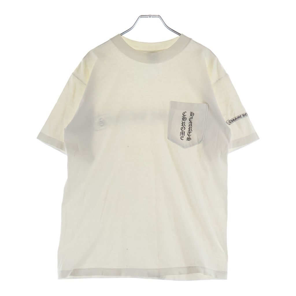 Chrome Hearts Vintage CH T-Shirt Scroll Label Print Crew Neck Pocket Short — view 2