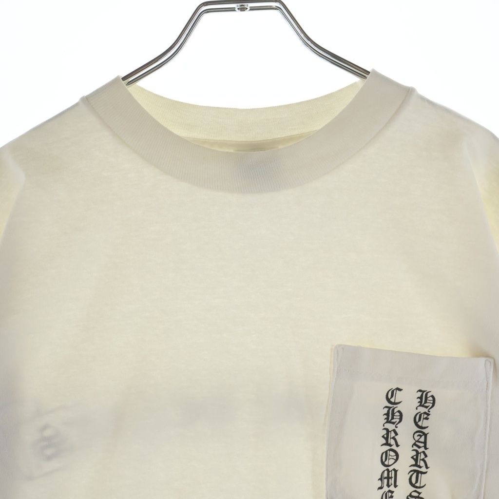 Chrome Hearts Vintage CH T-Shirt Scroll Label Print Crew Neck Pocket Short — view 3