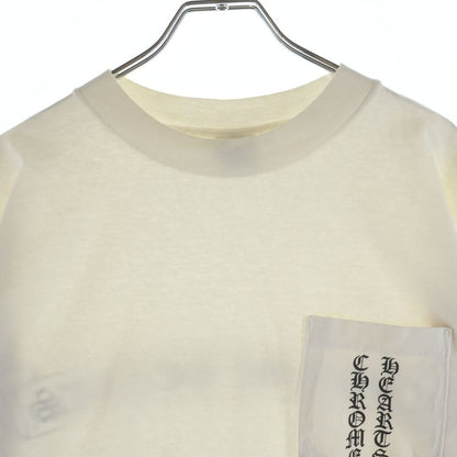Chrome Hearts Vintage CH T-Shirt Scroll Label Print Crew Neck Pocket Short — view 3