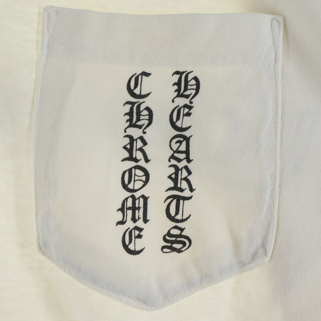 Chrome Hearts Vintage CH T-Shirt Scroll Label Print Crew Neck Pocket Short — view 6