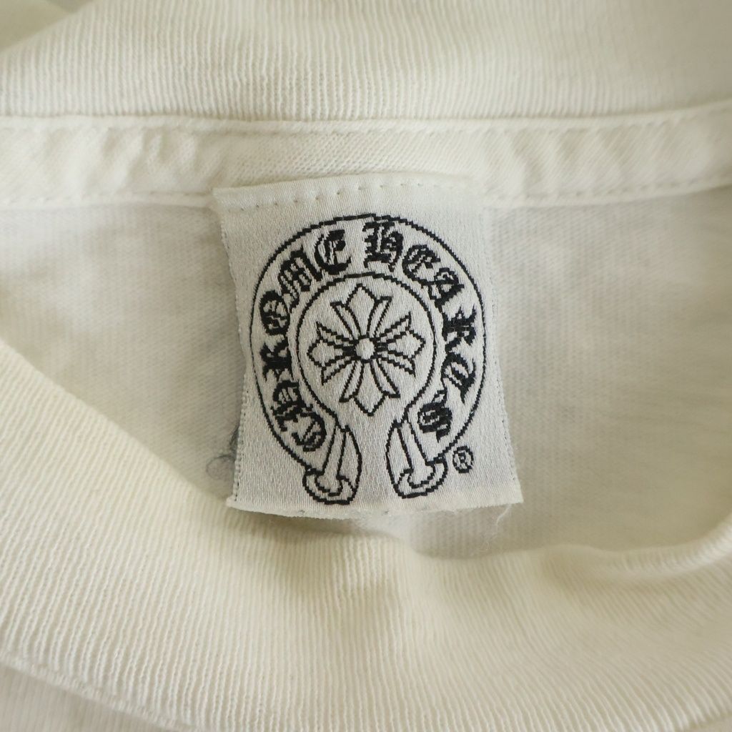 Chrome Hearts Vintage CH T-Shirt Scroll Label Print Crew Neck Pocket Short — view 7