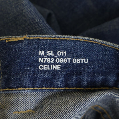 Celine Lou Jeans Vintage Union Wash Denim Pants — view 7