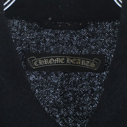Chrome Hearts Sleeve Leather Cross Patch Floral Button Virgin Wool Long Shirt — view 7